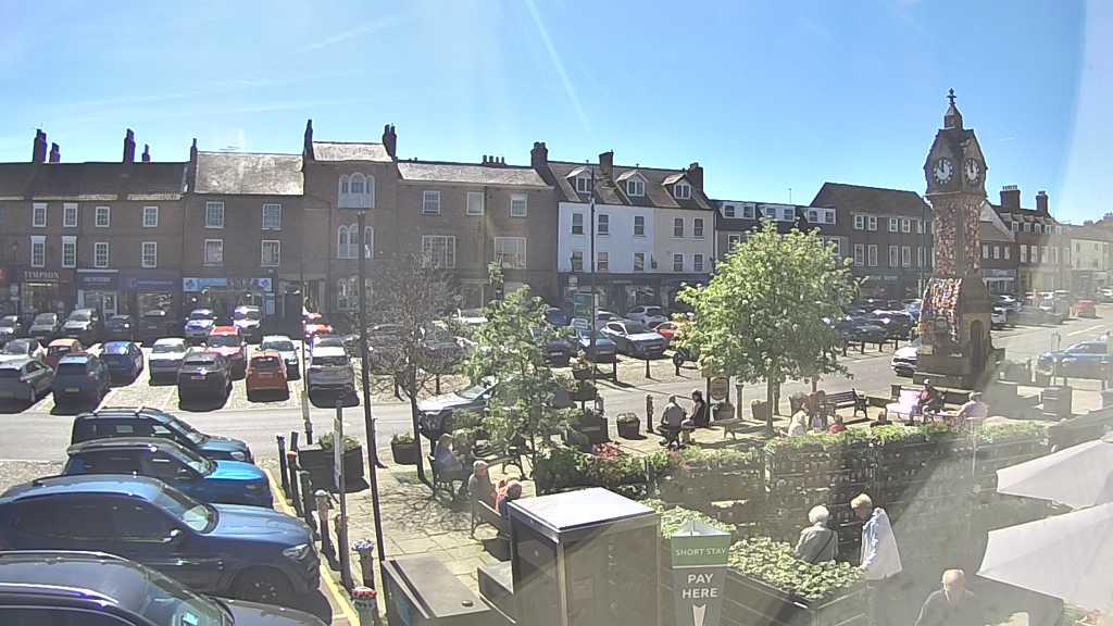 Thirsk webcam overlooking the Market Place