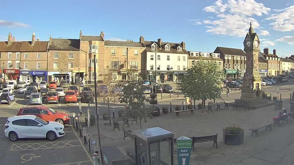 Thirsk webcam overlooking the Market Place